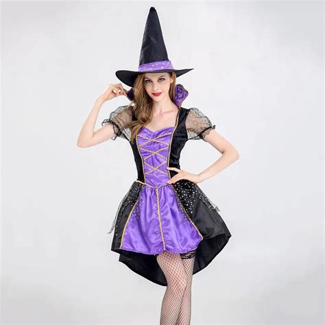 Make Halloween Magical with an Adult Purple Witch Suit
